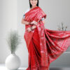 Pure Red swarnachari silk saree