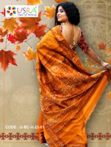 Golden Baluchuri Saree 3