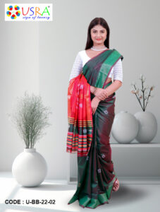 Panna Green Biswa Bangla Saree