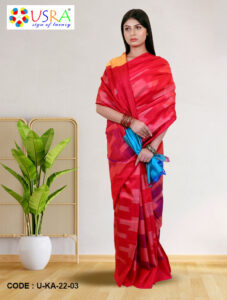 red-and-blue-pure-silk-katan-3d-saree