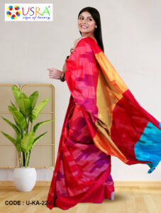 red-and-blue-pure-silk-katan-3d-saree-side